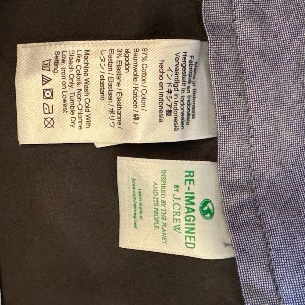 NWT J Crew 484 Slim-fit chino pant • size 36x32 •grey color
